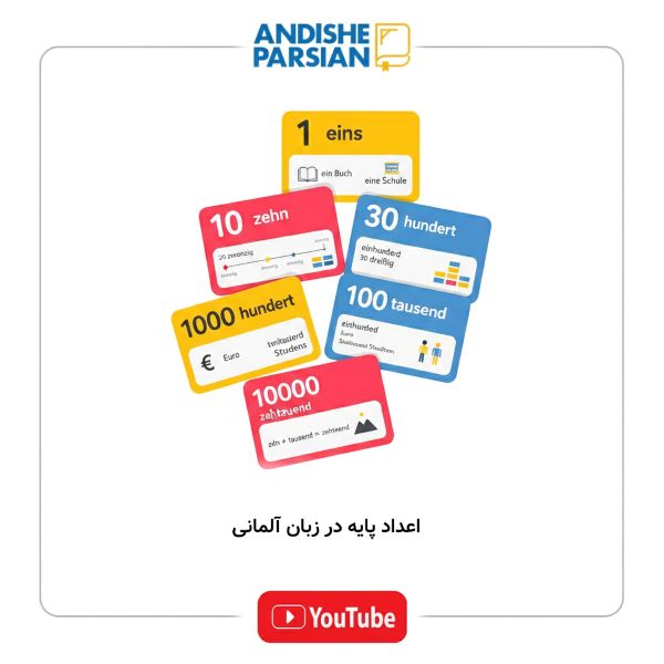 اعداد پایه در زبان آلمانی