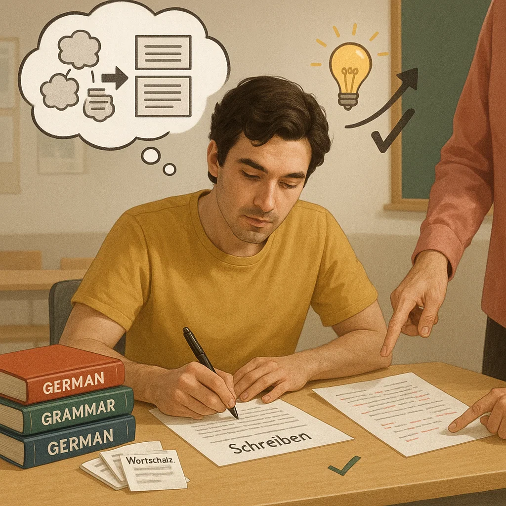 تقویت مهارت Schreiben زبان آلمانی