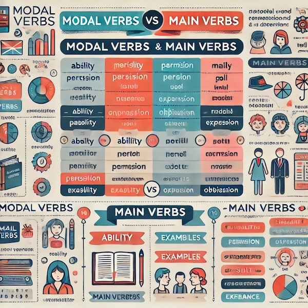 تفاوت های افعال وجهی (modal verb) با فعل اصلی (main verb)