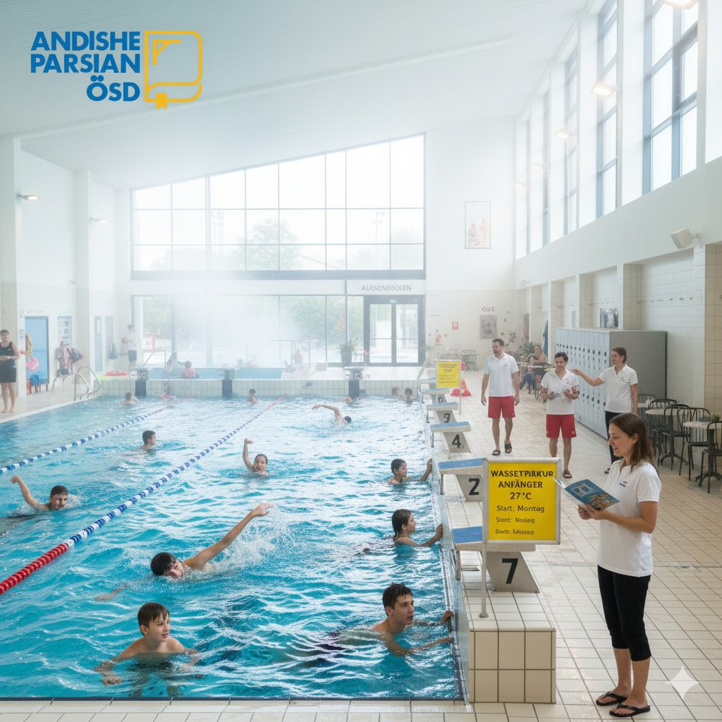 زفان : آلمانی در استخر زفان : آلمانی در استخر